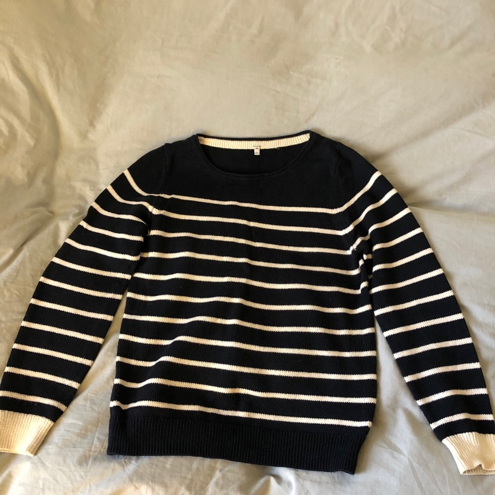 Muji stripe knit sweater